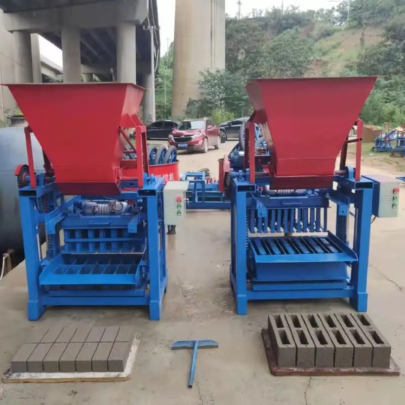 QT4-35  Block Brick Making Machine +pan mixer+conveyor belt+H14 mould as demands