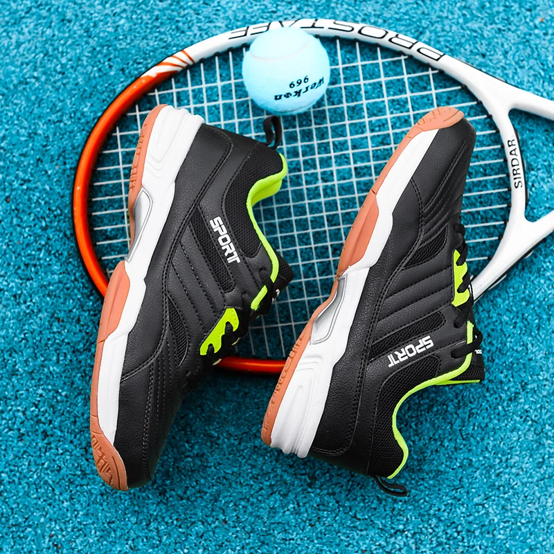Customized lightweight indoor Tennins sports Pickleball Shoes  rubber white badminton shoes for men 38-48