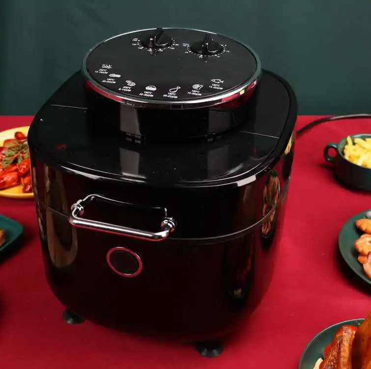 Food Grade Custom Electric 8L Pot Small Kitchen Appliances Air Deep Fryer With Alarm/Indicator