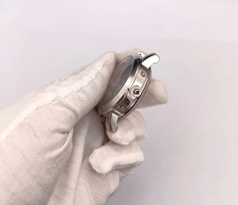 Factory production stainless steel case accessories silver waterproof watch case wholesale