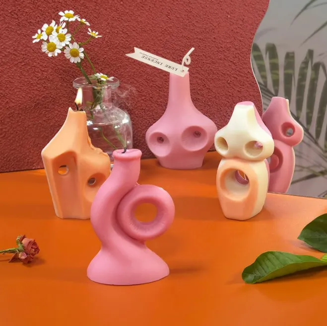 Силиконовая форма «сделай сам» для свечей, мыла, штукатурки, инструмент для домашнего декора, форма для свечей, силиконовая форма для свечи с человеческим лицом