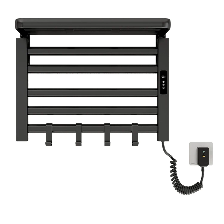 Cheap Price Stainless Steel Bathroom Electric Towel Heater Drying Rack Heated Black Gray Gold White Towel Rail Towel Warmer