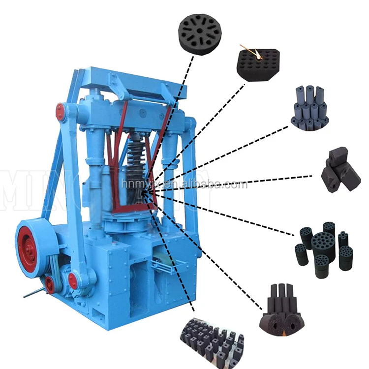 Honeycomb Coconut Shell Wood Sawdust Charcoal Briquette Machine For Briquetting Coal Powder
