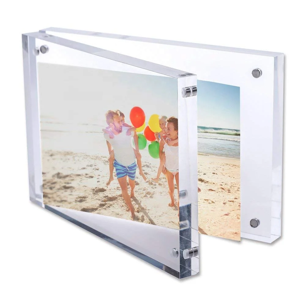 Wholesale Frames Photo Acrylic Crystal Clear Economic Acrylic 5x7 Magnetic Photo Frame