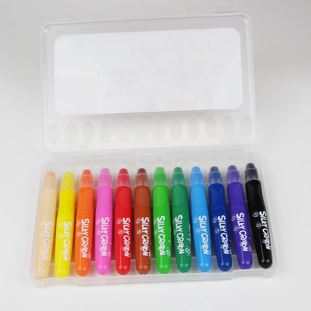 Wholesale 12 Color Twist Up Crayons Set for kids drawing
