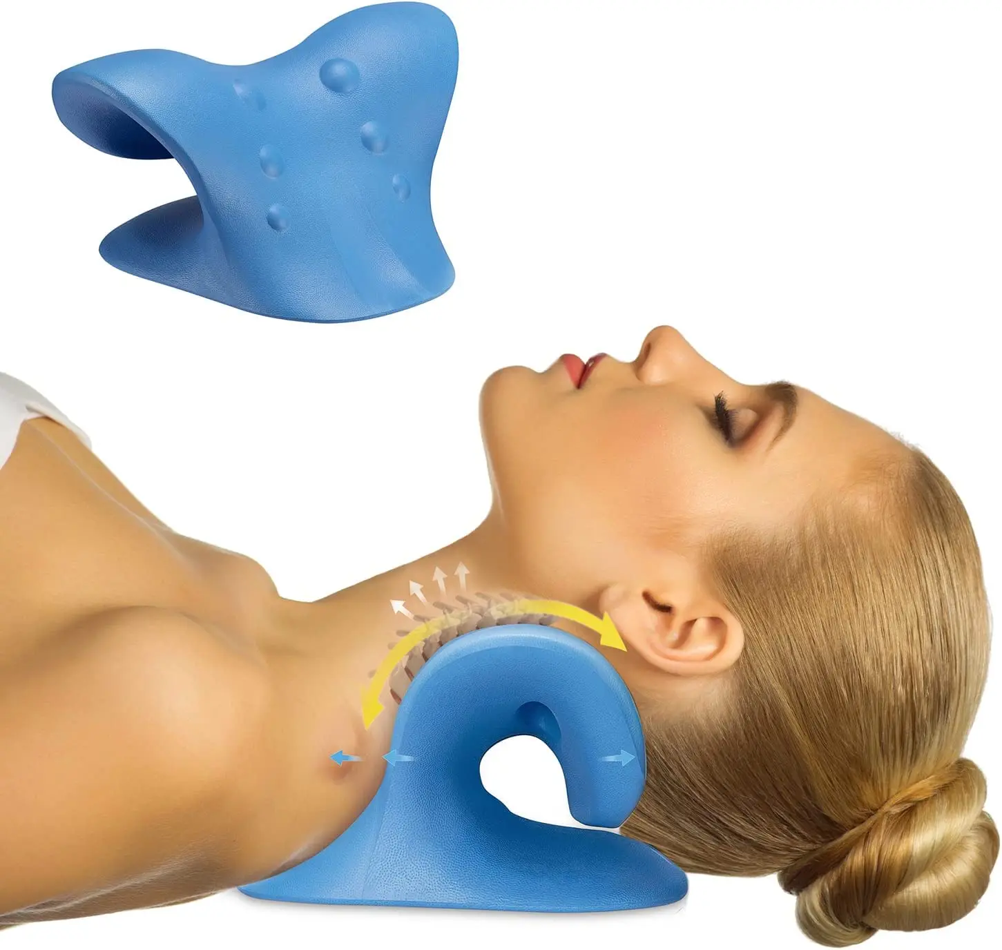 Amazon Hot selling Chiropractic Neck Stretcher  Pain Relief Traction Device Neck and Shoulder Relaxer Pillow