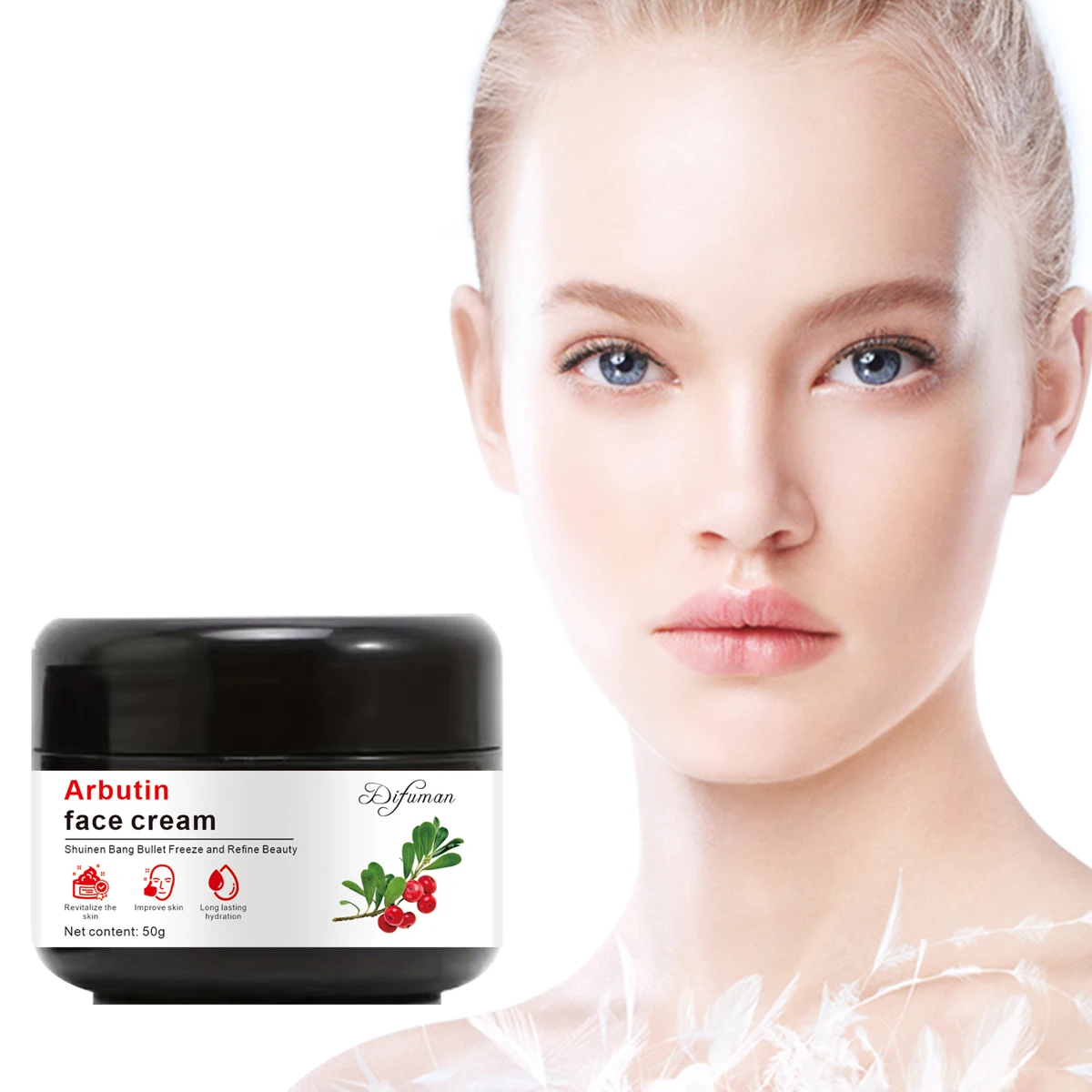 High Quality Imported 50g Beauty Bottle China Anti-Aging Peptide Cream Anti-Waiting Night Formula Arbutin Cream for Face