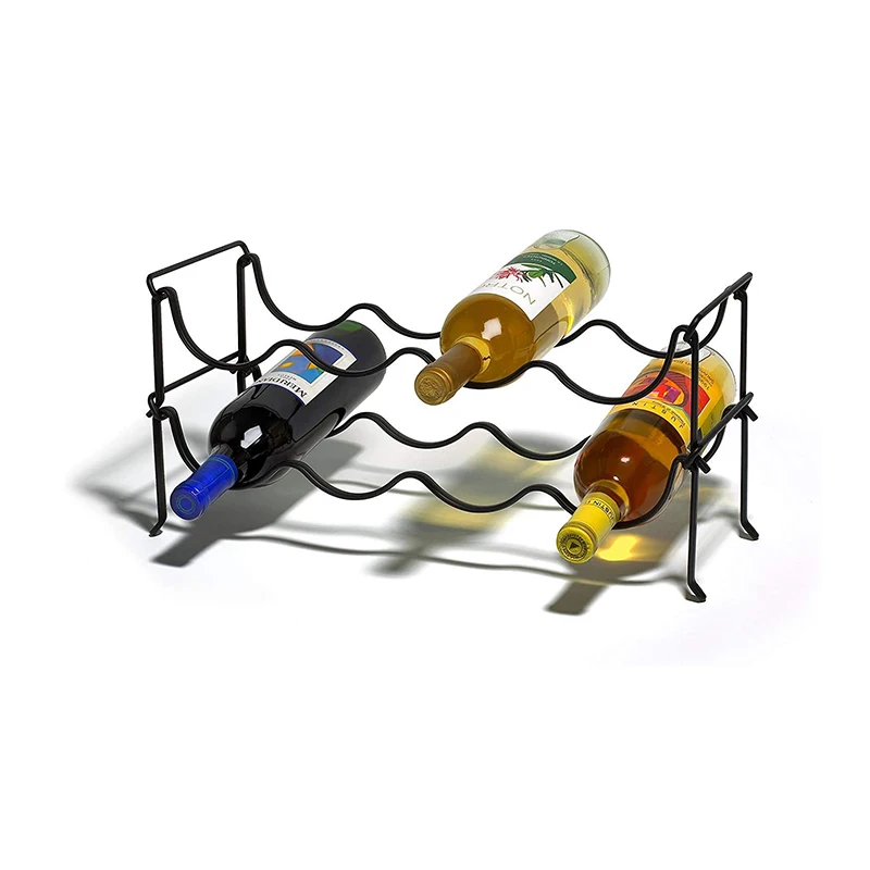 
Countertop kitchen storage and wine bottle storage ideal for wine cellar and home bar Organization metal wine racks 
