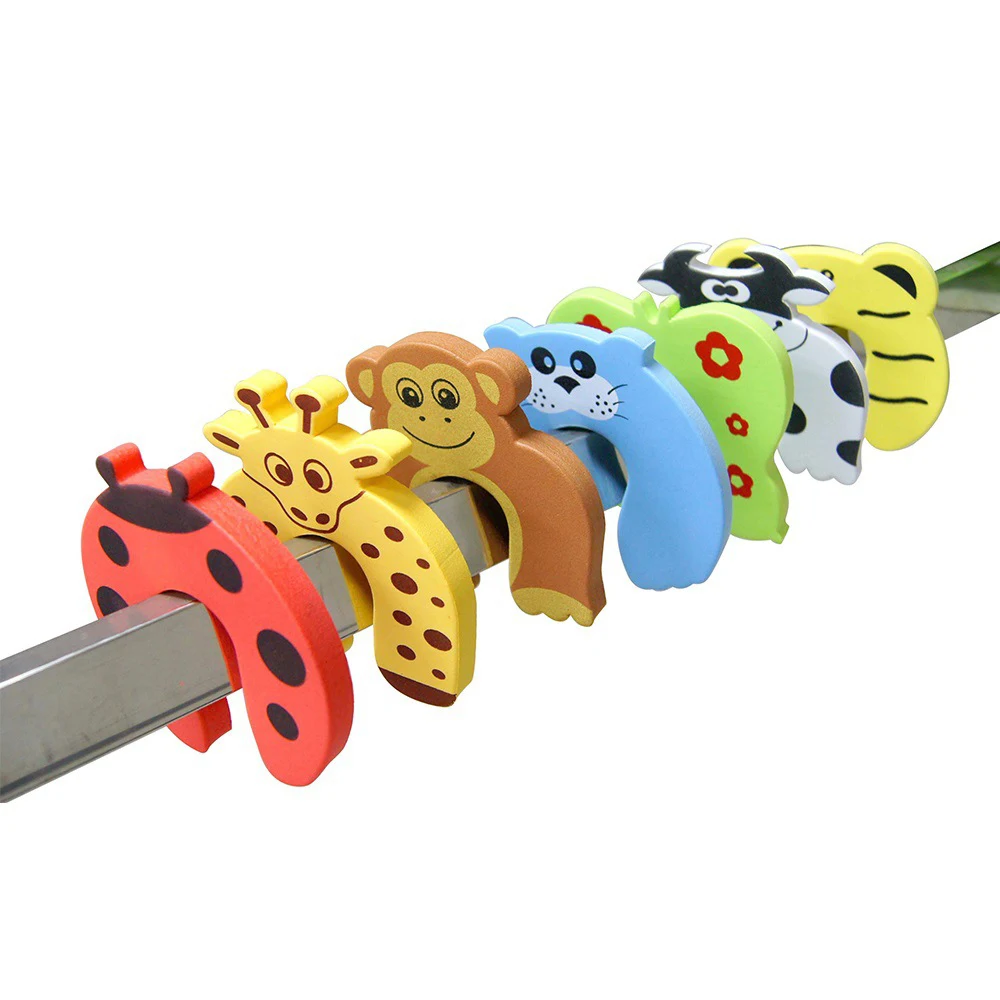 Factory Children Safety Colorful Cartoon Animal Foam Door Stop Cushion for Baby