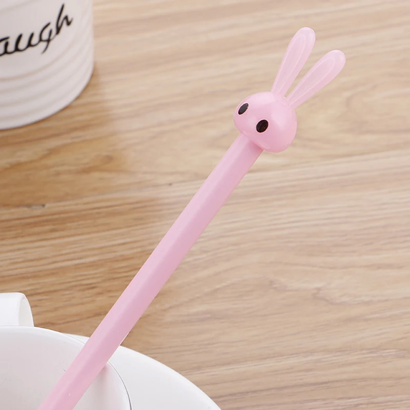 Wholesale Kawaii Long-Eared Rabbit Gel Pens Rollerball 0.5mm Thickness Creative Learning Stationery for School Students