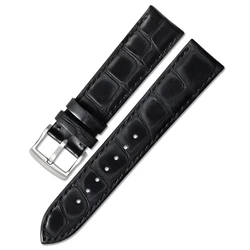 Factory waterproof  Italian Genuine leather vintage elegant watch  leather strap band  with a little thick padding