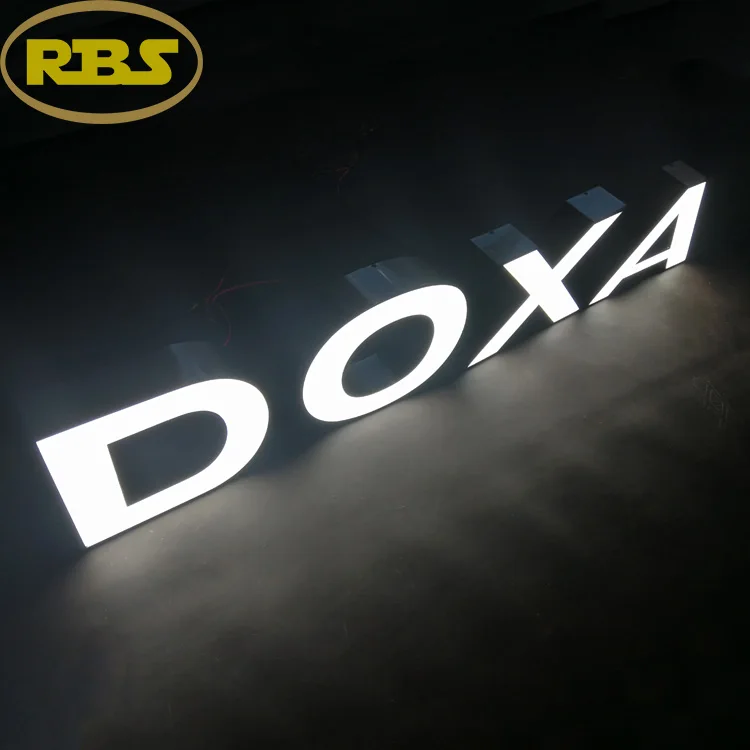 Customize Outdoor 3D LED Channel Letter Signage Illuminated Business Logo Signboard Frontlit Shop Sign With Free Design