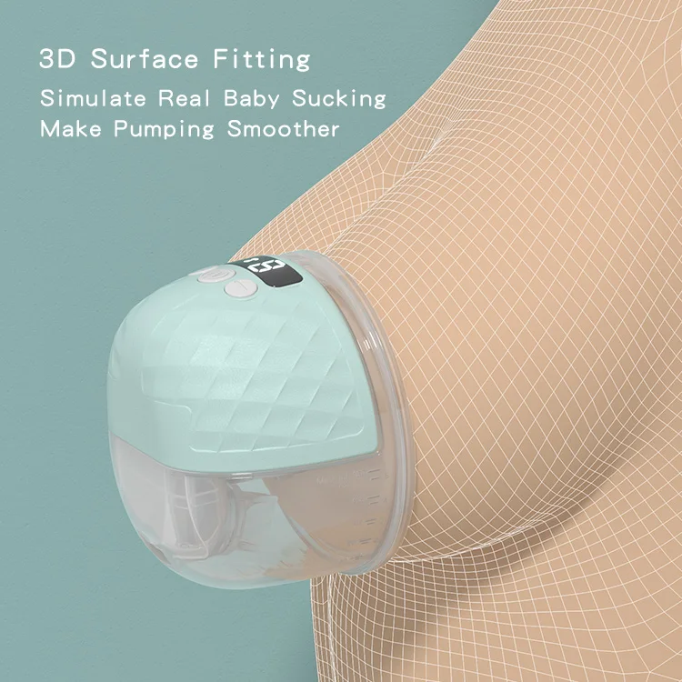 Factory Directly OEM Portable Wireless Electric Breast Pump Hands-free Smart Breastfeeding Pump Wearable Breast Milk Extractor