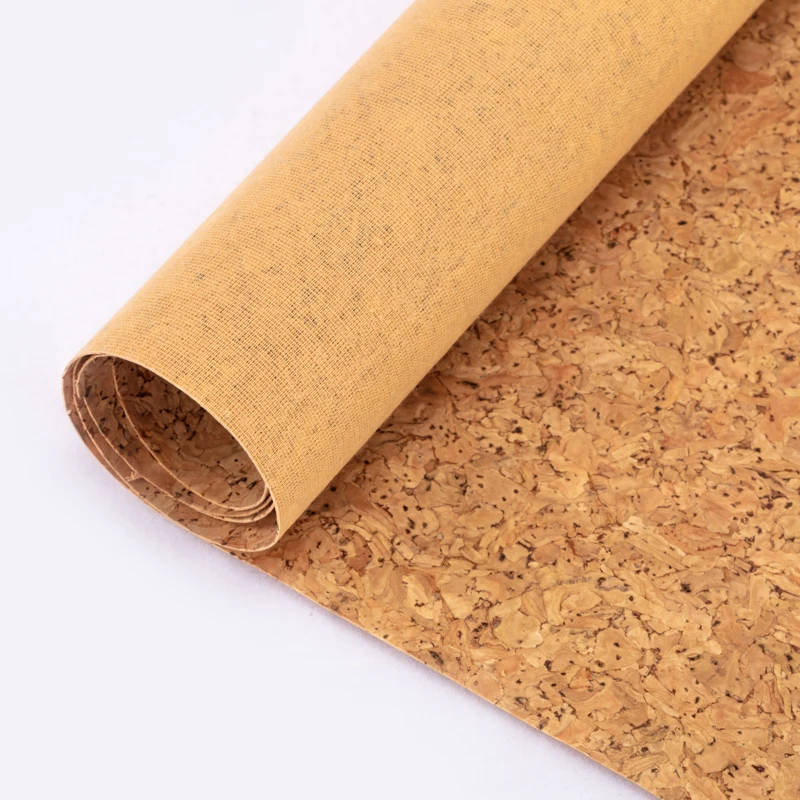 Nice Design Natural Cork Leather Fabric Grainy Cork Fabric for Shoes Bags