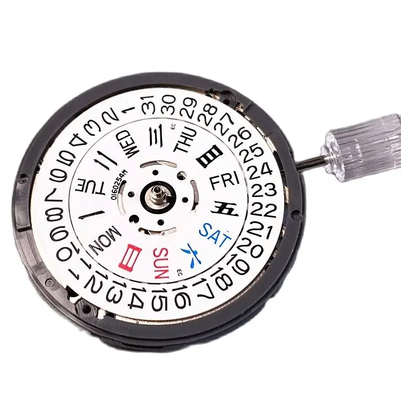 Seiko NH36 механизм оригинальные три точки двойной календарь автоматические механические часы