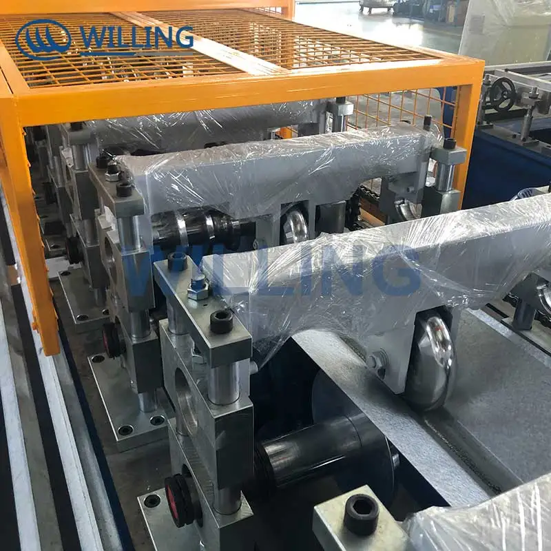 Construction Roof Steel Plate Roll Forming Machinery Corrugated Galvanized Zinc Roof Ridge Cap Sheets Making Machine Motor Core