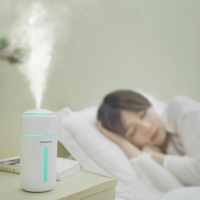 Mini USB Creative Ultrasonic Air Humidifier Color Night Light Desktop Car Home Aroma Diffuser Wireless humidifier
