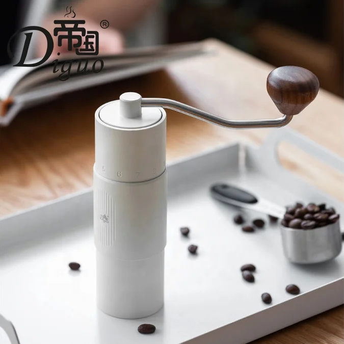  Ручная кофемолка Diguo FX Mini из нержавеющей стали черного цвета объемом 20