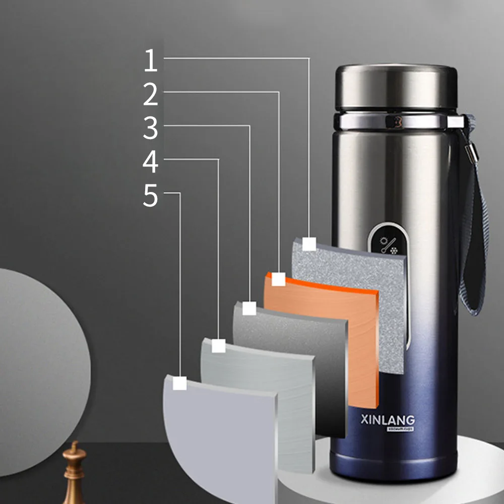 Custom Olovn Reusable Termos Stainless Steel Warmer Tea Infuser Mugs Double Wall Travel Coffee Insulated Vacuum Flasks & Thermos