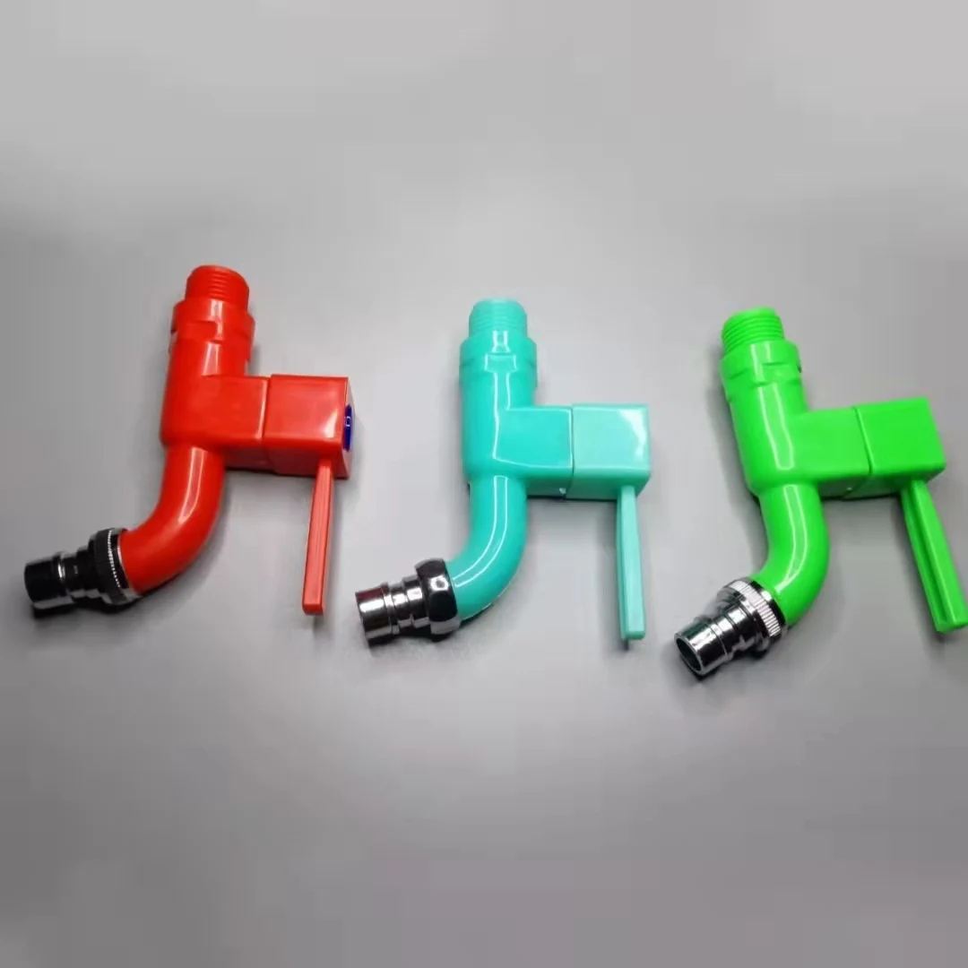 LJ-340 Factory Supply high quality plastic PVC hose cock/hose bibcock/bib tap basin faucet