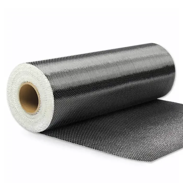 12k 24K Unidirectional  Carbon Fiber Fabrics  For Building Reinforcement