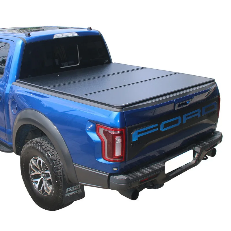 Pickup Hard Folding Truck Bed Cover For Ford Ranger T6 Double Cab