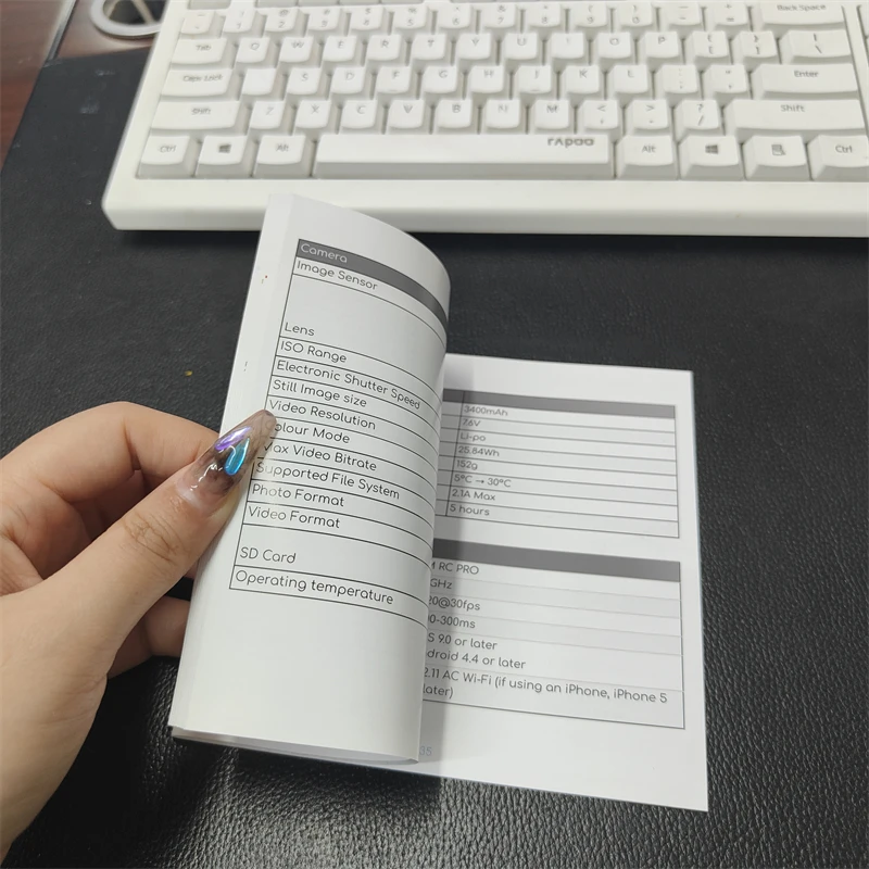 230gsm coated paper Flyer 30 page print logo Fold book print your logo