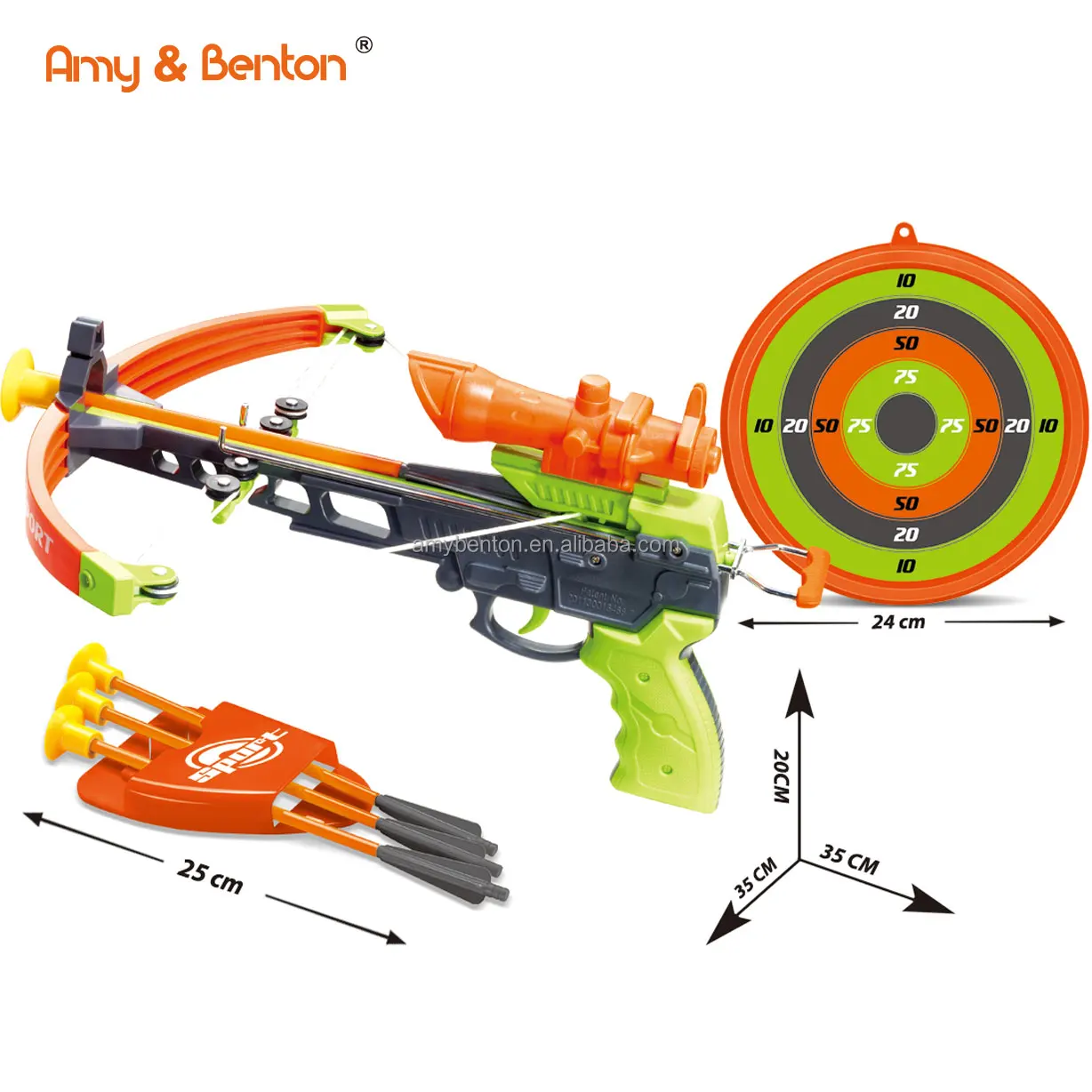 2022 Outdoor Game Kids sports game crossbow set toy arrows and target board for shooting game