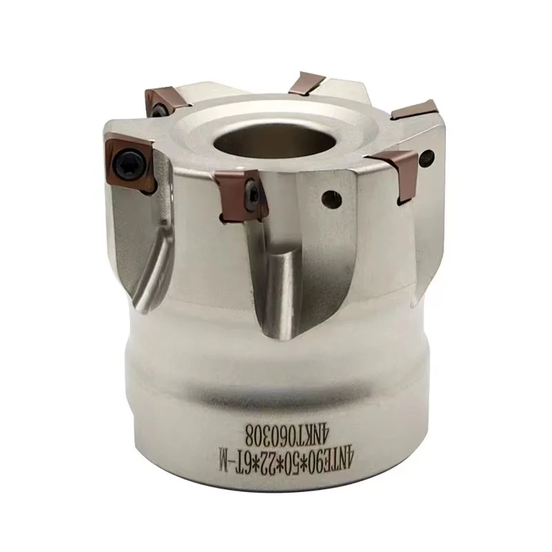 4N TE90 fast feed milling cutter head 4NKT06 double-sided four-edge CNC cutter head with 90-degree right Angle CNC cutter head