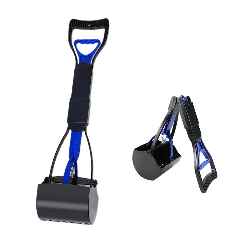 Wholesale Foldable Pet Poop Picker Plastic Folding Dog Pooper Scooper with Unbreakable Material and Durable Spring