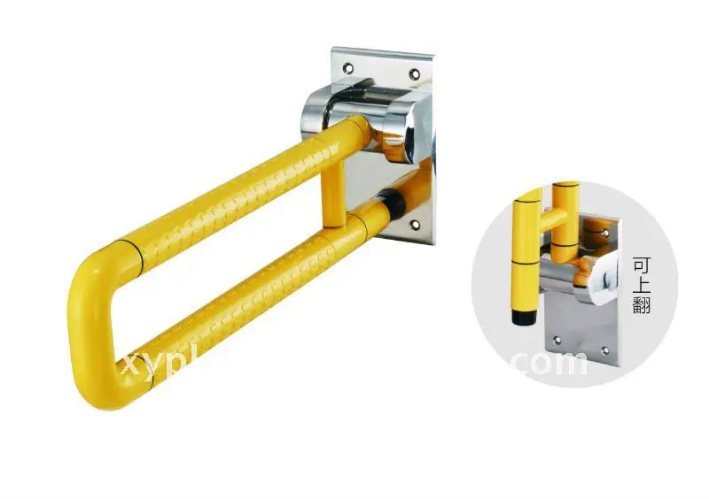 High Quality New Design Lifting up Grab Bar Folding bathroom handrail Installed next to the toilet