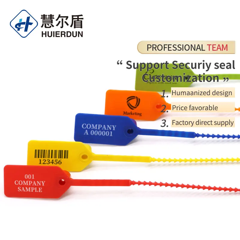 HED-PS162  QR code plastic seal plastic seal for fire extinguisher plastic seal for election ballot box