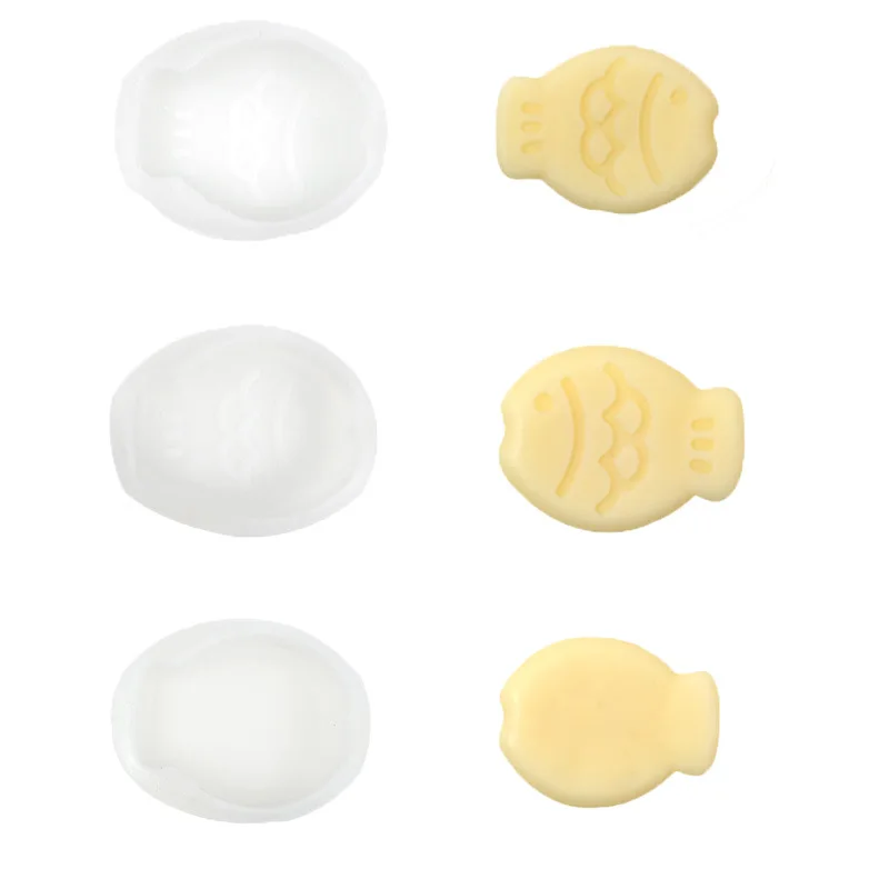 Fish Silicone Mold For DIY Pudding Chocolate Candy Desserts Gummy Handmade Soap Aromatherapy Candle Plaster Polymer