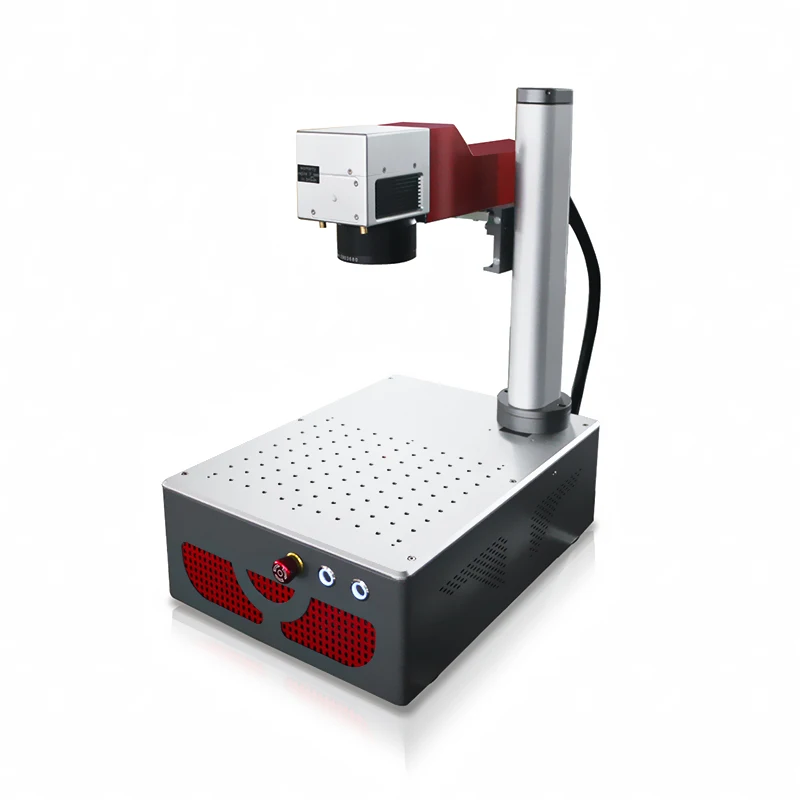 Mquina Grabado Laser 20w 30w 50w Fiber Laser Marking Machine for Metal Pvc Card Wire Cable Pipe