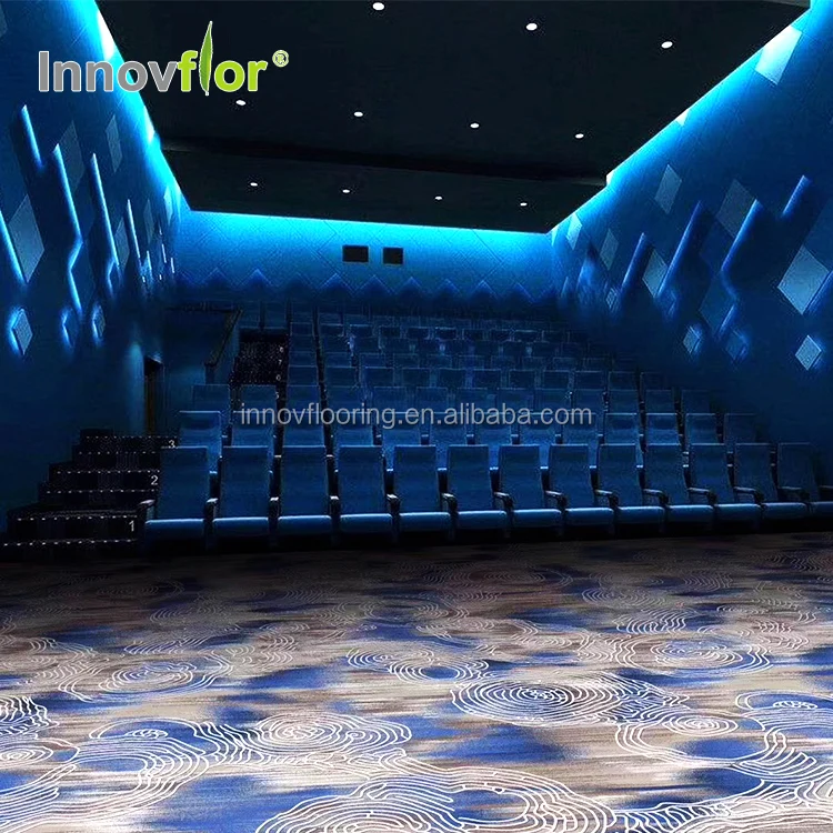 High Quality Custom Luxury Soundproof Axminster Design Cinema Wall To Wall Home Theater Room Carpet Roll For Home Movie Theater