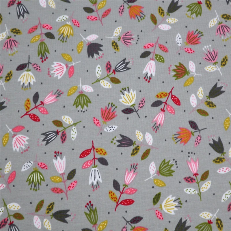 French Terry Fabric Custom Printed Knitted Fabric For Hoodie And Sweater