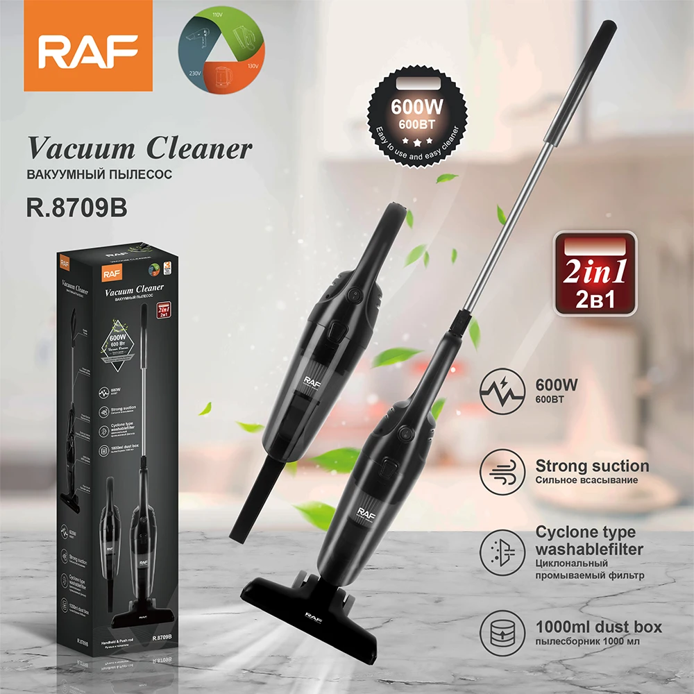 RAF 600W Strong Suction 2 in 1 Multifunction Household Handheld Electric Vacuum Cleaner