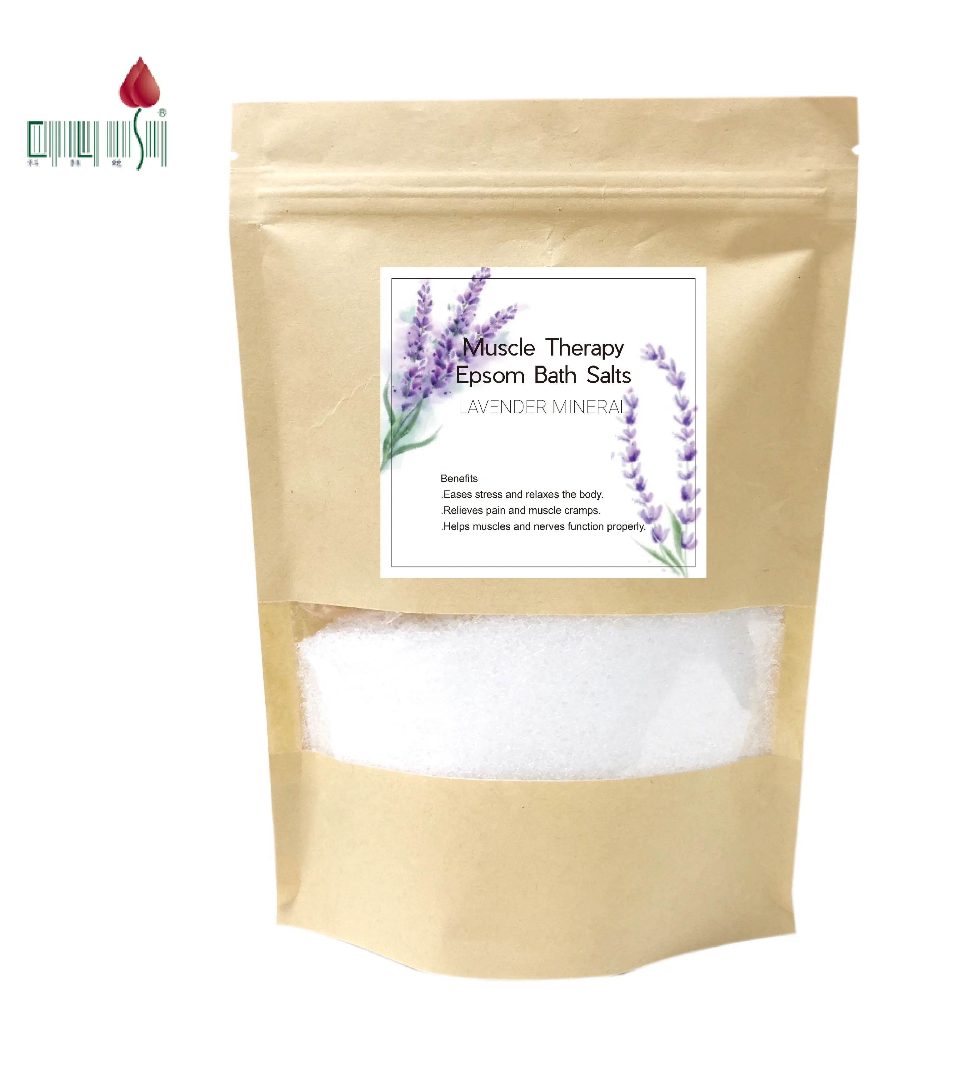 wholesale private label luxury bath natural crystal muscle therapy epsom bath salts