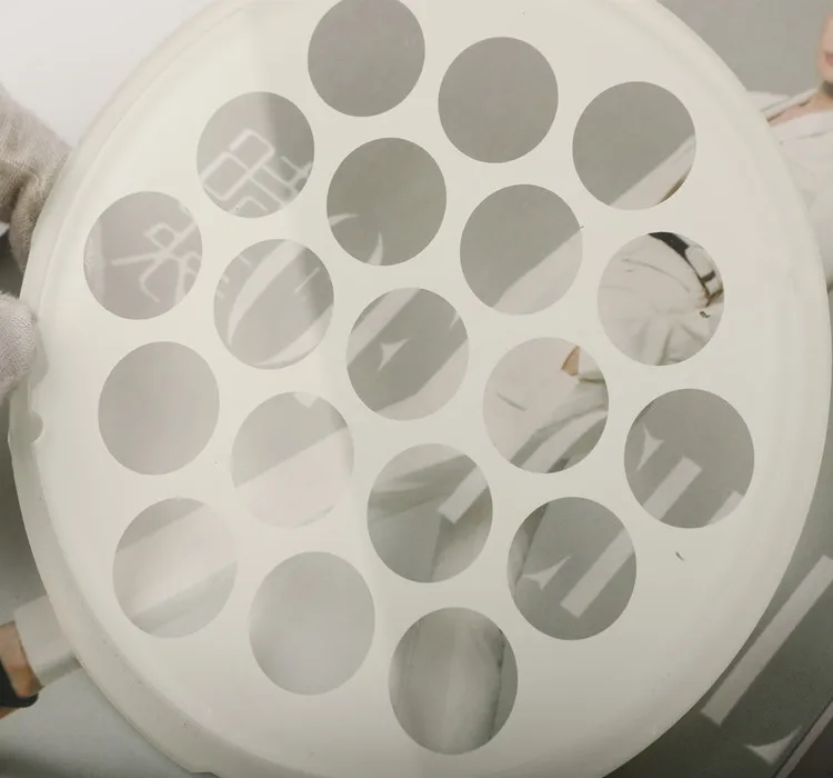 LED Light Customized CNC cutting irregular Round Step Tempered Cover Glass