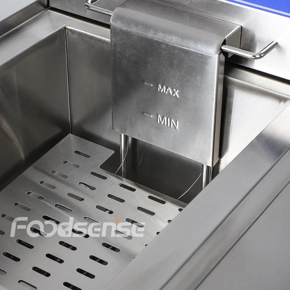 10l electric single potato chips frier fryer machine with gas valve thermostat fryer