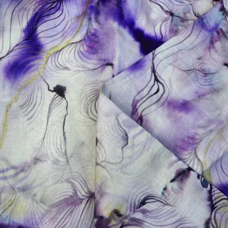 Viscose Fabric Custom Printed Cotton Fabric Hemp  African Linen Fabric