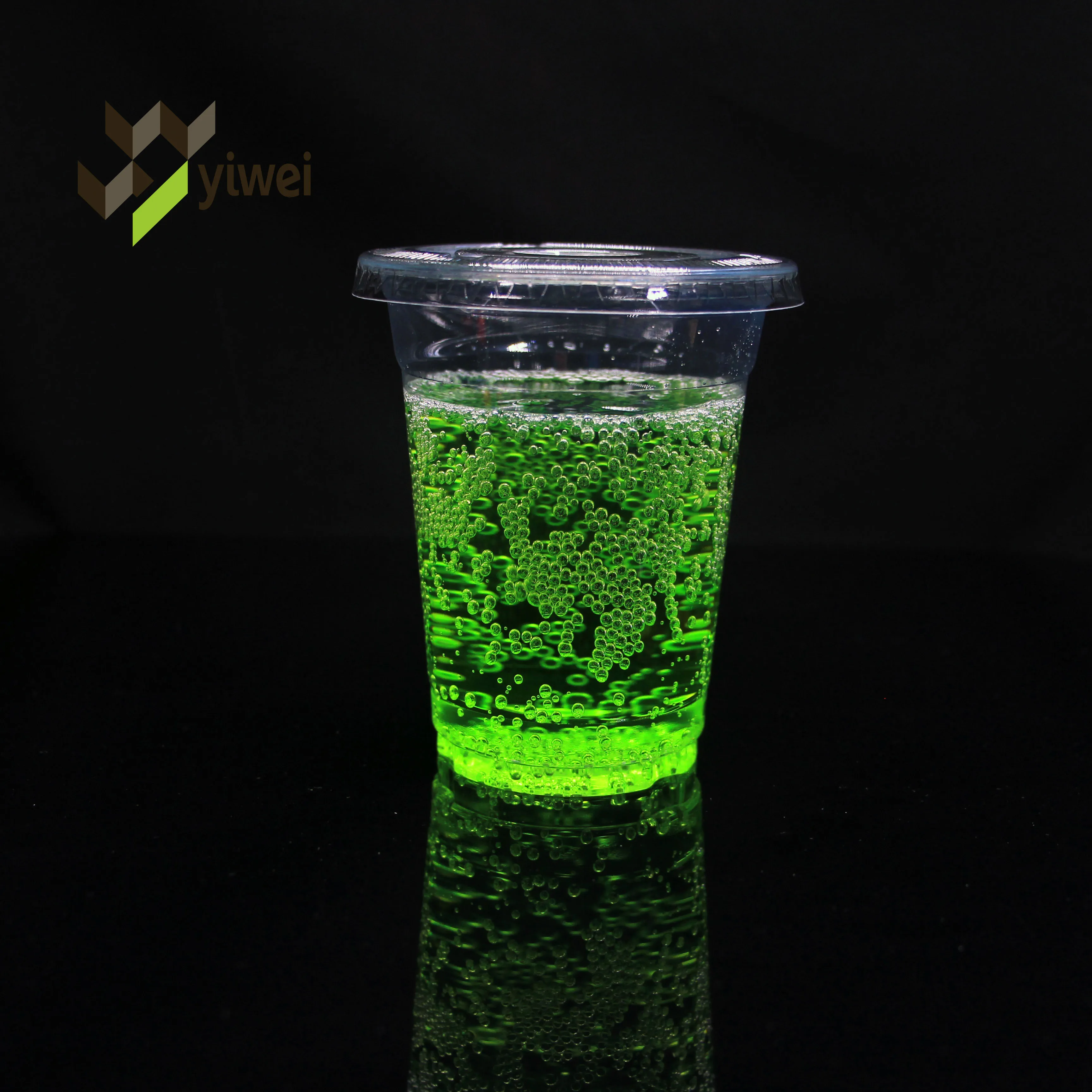 Custom logo printed clear 12, 16, 20, 24oz PP PET transparent disposable plastic boba cup with lid