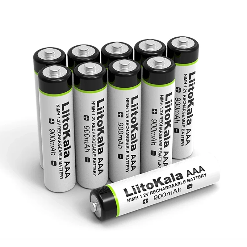 AAA 1.2V NIMH 900mah Rechargeable Battery for power tools remote control  LiitoKala AA Battery