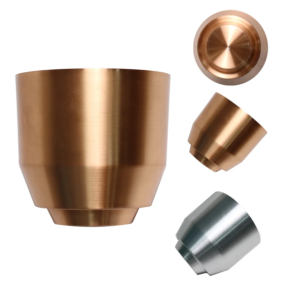 Customized Electro Galvanized Stainless Steel Brass Metal Spinning Planter Garden Pot