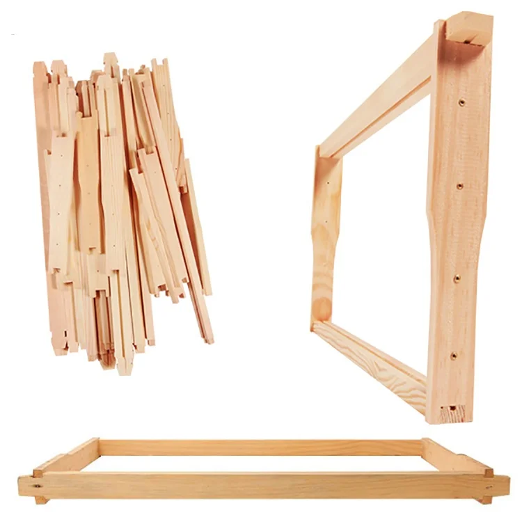 DDP Shipping Apiculture Beekeeping Tools Pine Wood Beehive Frame Deep and Medium Wooden Bee Hive with Space