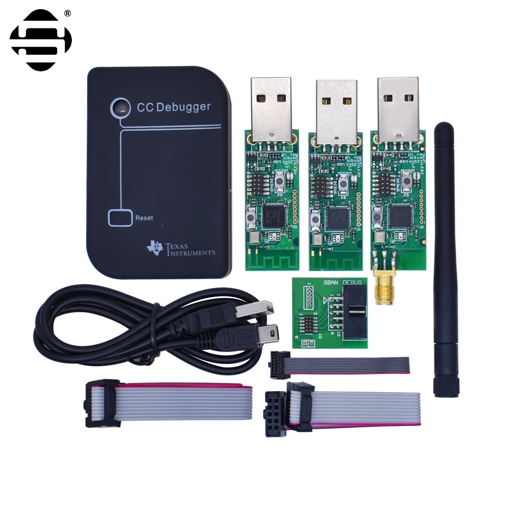 SZYJ CC Debugger ZIGBEE emulator CC2531 CC2540 Sniffer Wireless Board Bt 4.0 Dongle Capture USB Programmer Downloader Cable