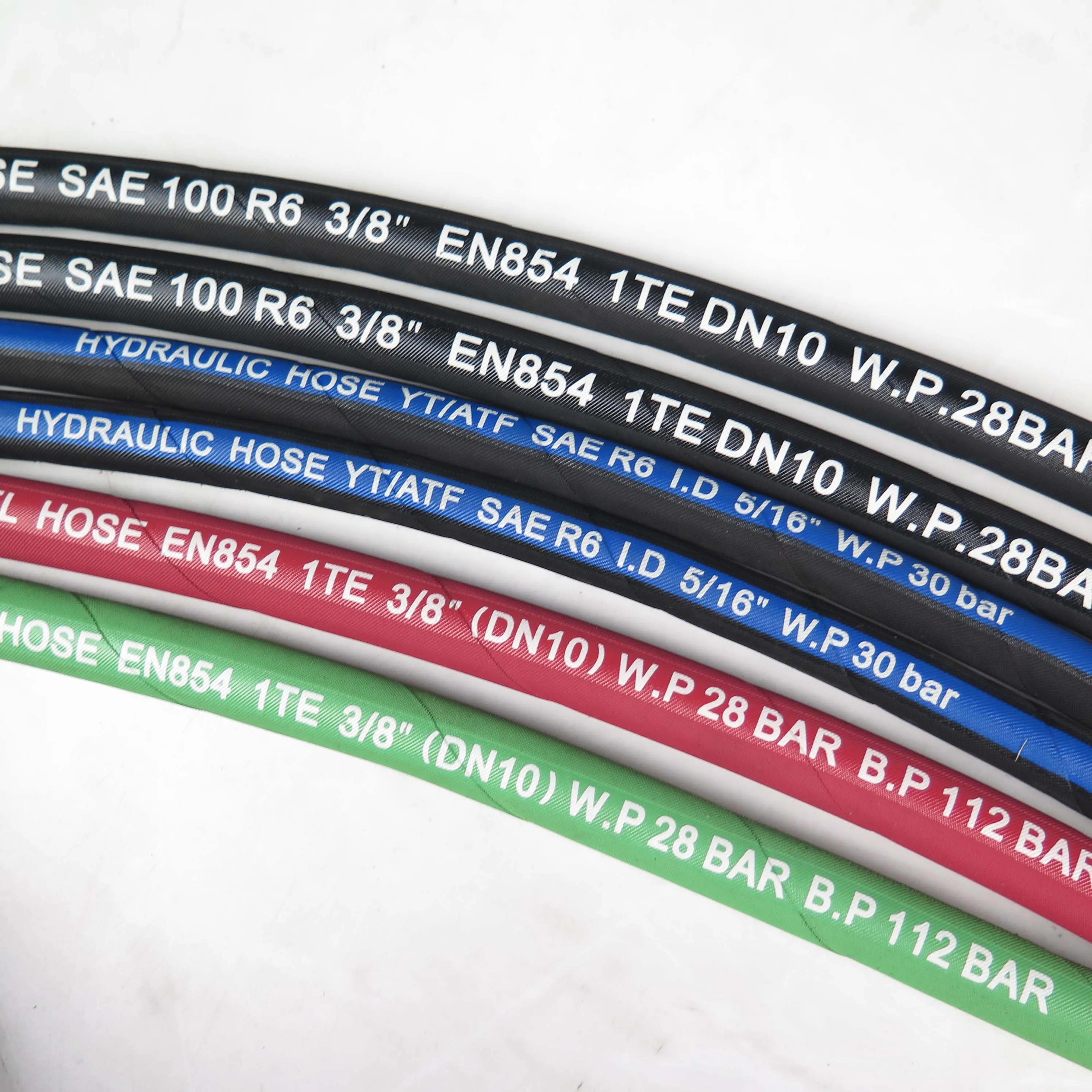 1-1/4 inch gray wrap surface SAE 100 R6  fiber reinforced hose