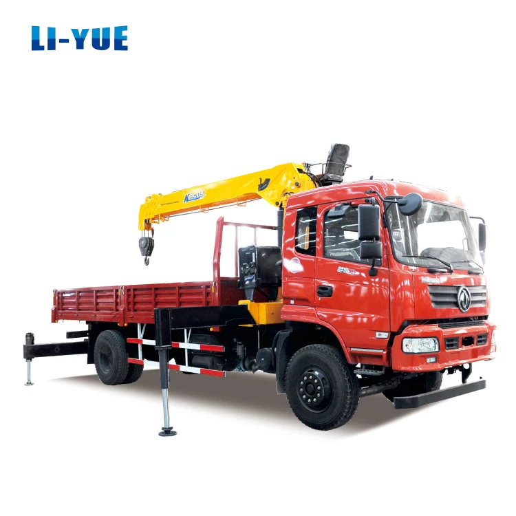 Новый Dongfeng 4x2 8-тонный мини-кран двигатель мощностью 170 л.с. подъемный станок Euro3 грузовой кран