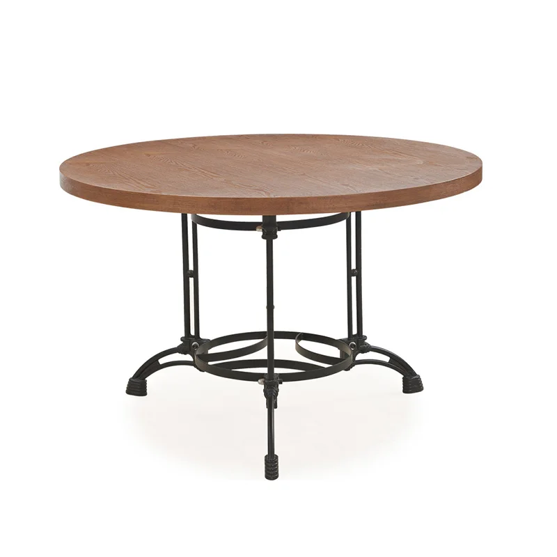 Винтажный дизайн, Набор круглых деревянных столов для кафе, мебель Foshan, круглые мешки, рестораны (1600320117268)