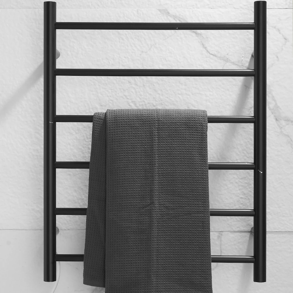 European Hotel Project Hot Sale Wall Mounted Copper Bath Towel Holder Rack 304 Stainless Steel Heated Towel Rack